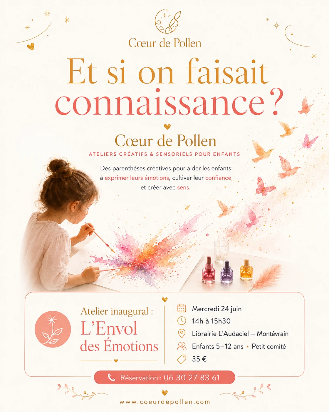 Visuel de l’atelier inaugural L’Envol des Émotions
